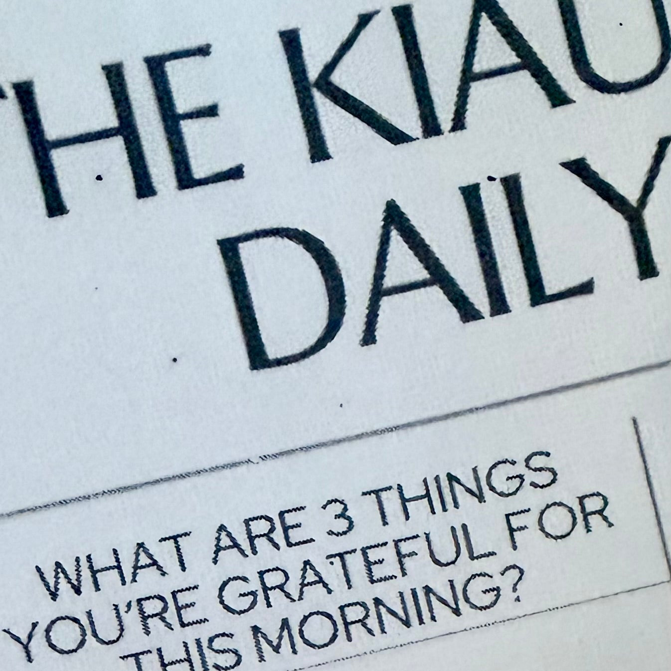 The KiAura Daily Reset Planner